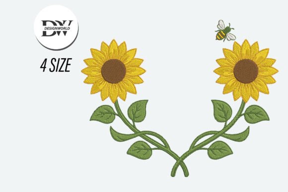 Download Sunflower Wreath Embroidery Design - Premium Resources