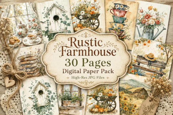 Download Rustic Autumn Journal Paper Collection - Premium Resources